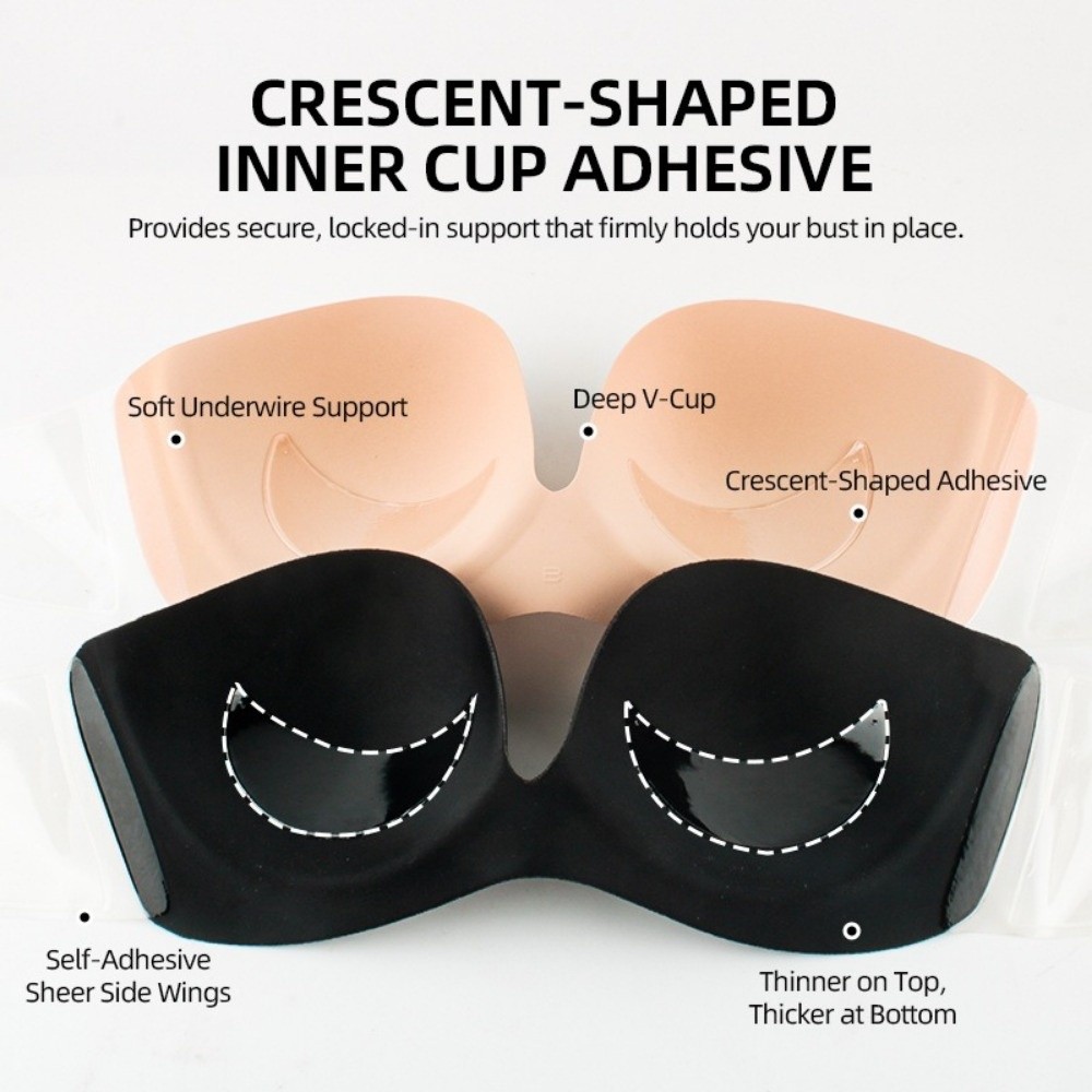 Breathable Seamless Invisible  - огляд і ціна Backless Bra Sticky