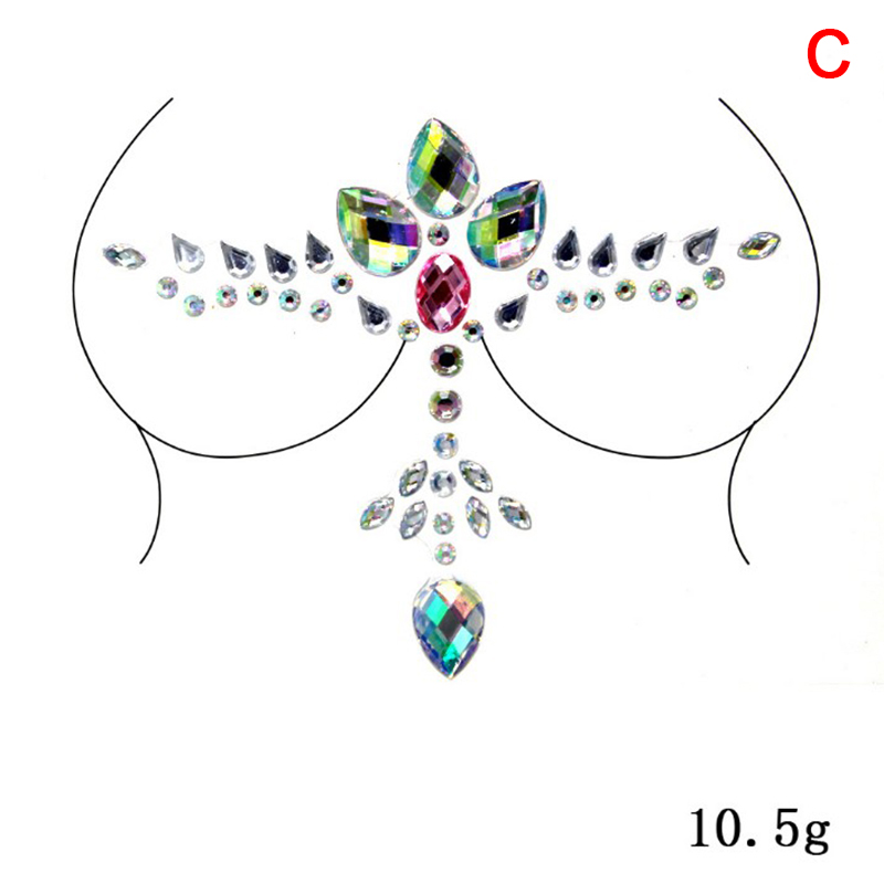 Acrylic Colorful Crystal Breas - огляд і ціна Strapless Bra Adhesive